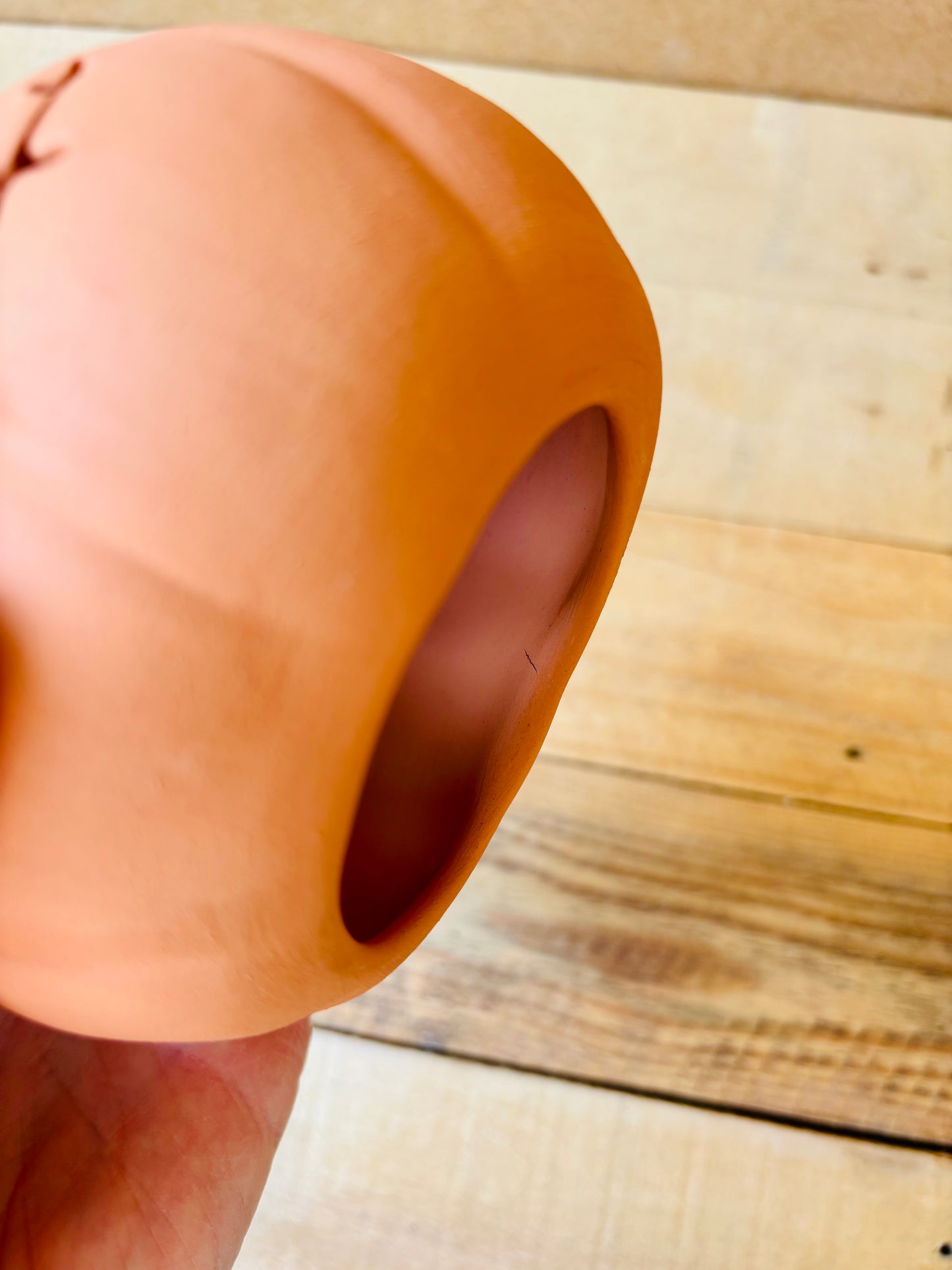 PATRICK - photophore orange imparfait 1