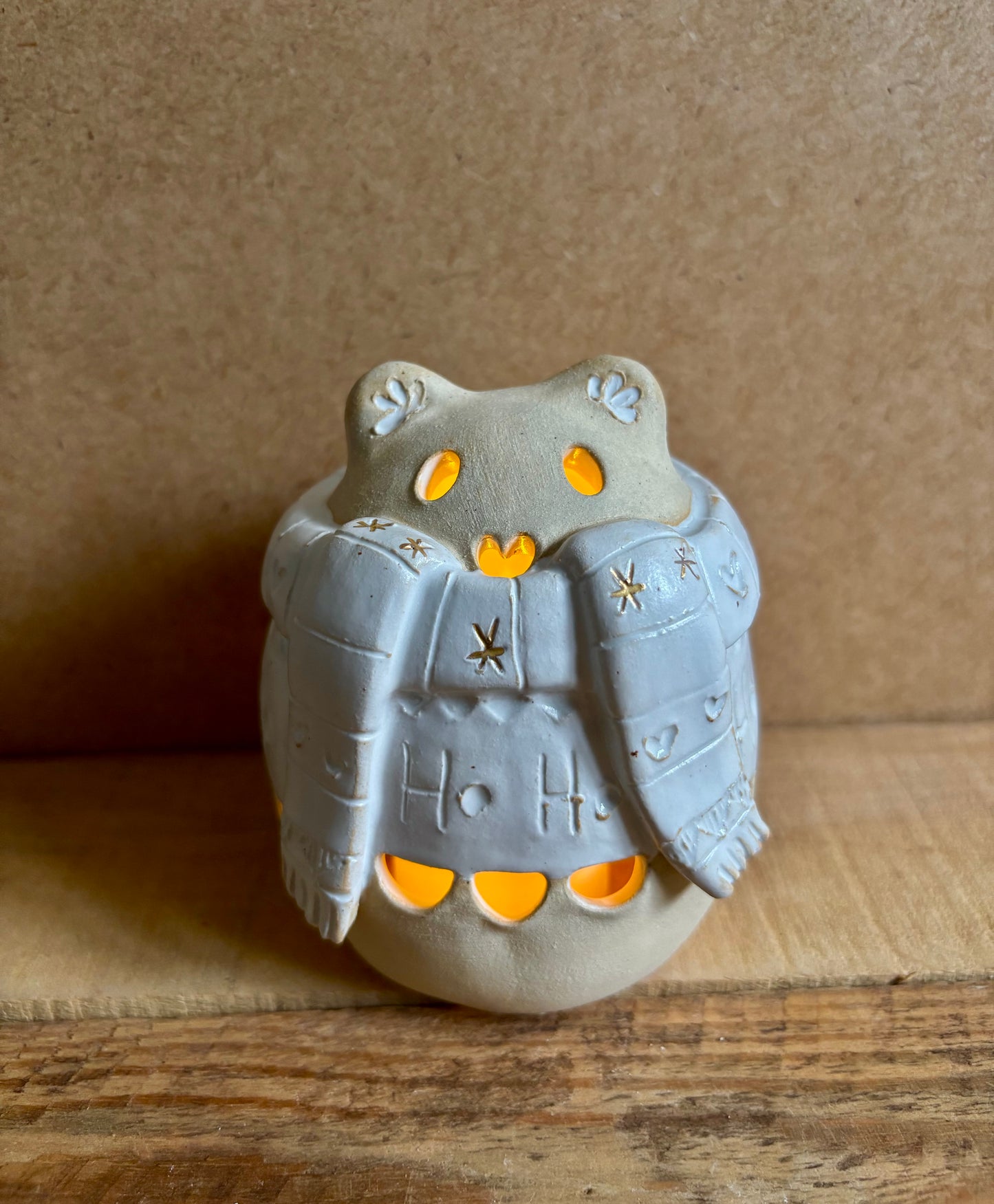 Ours polaire - photophore blanc et or 11