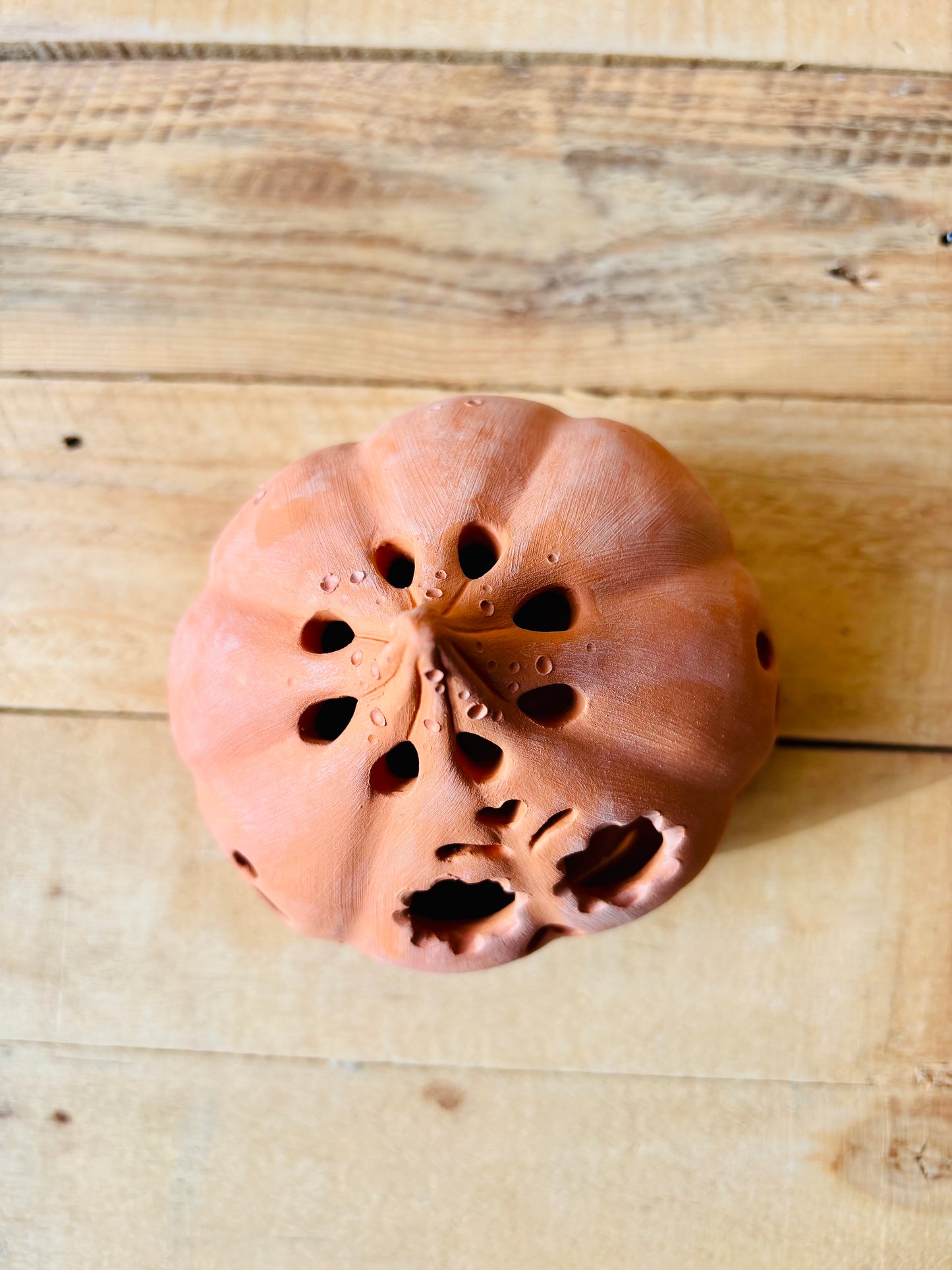 ALMA EN FLEURS - photophore orange - imparfait
