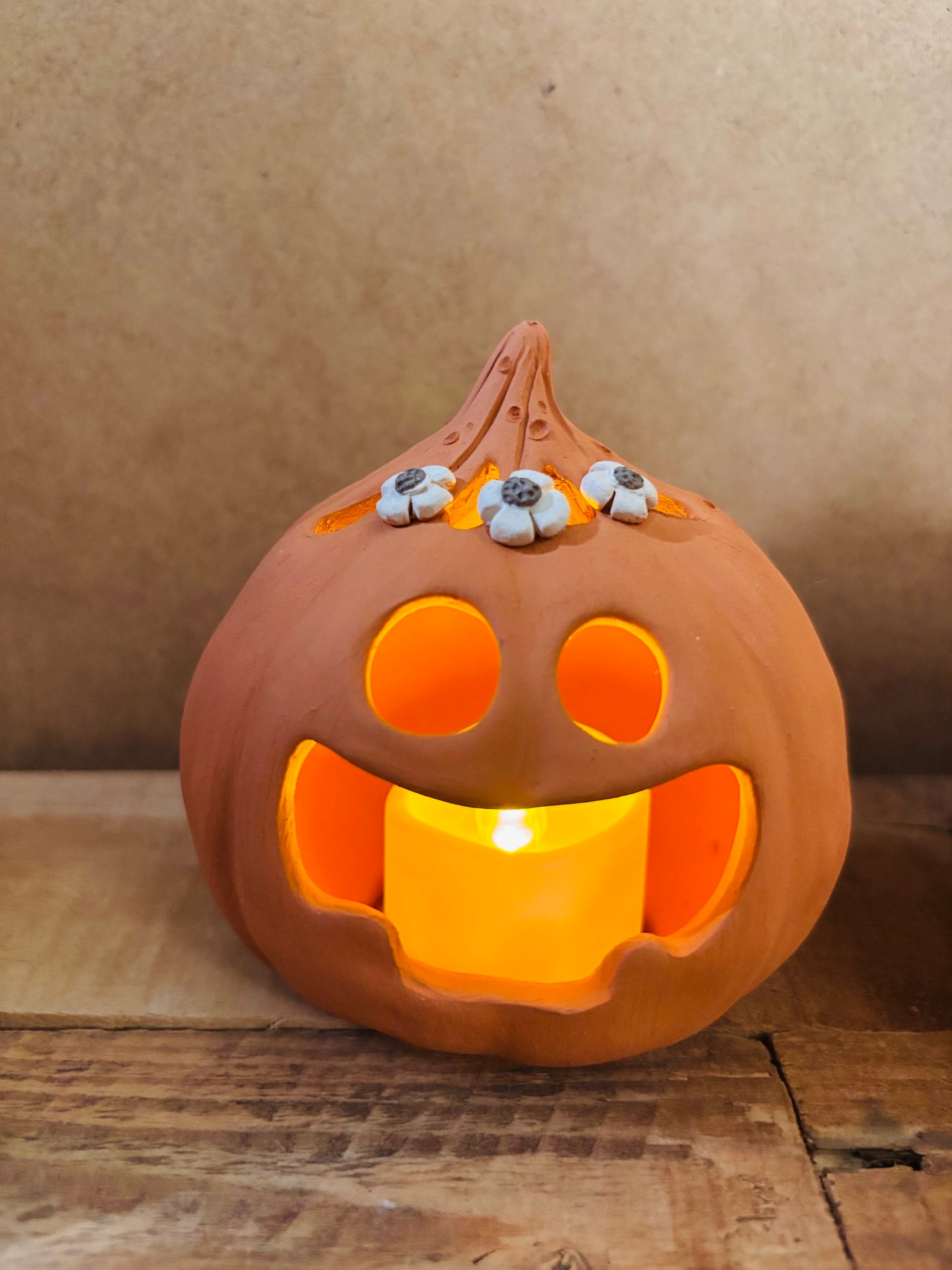 SUZIE - orange tealight holder