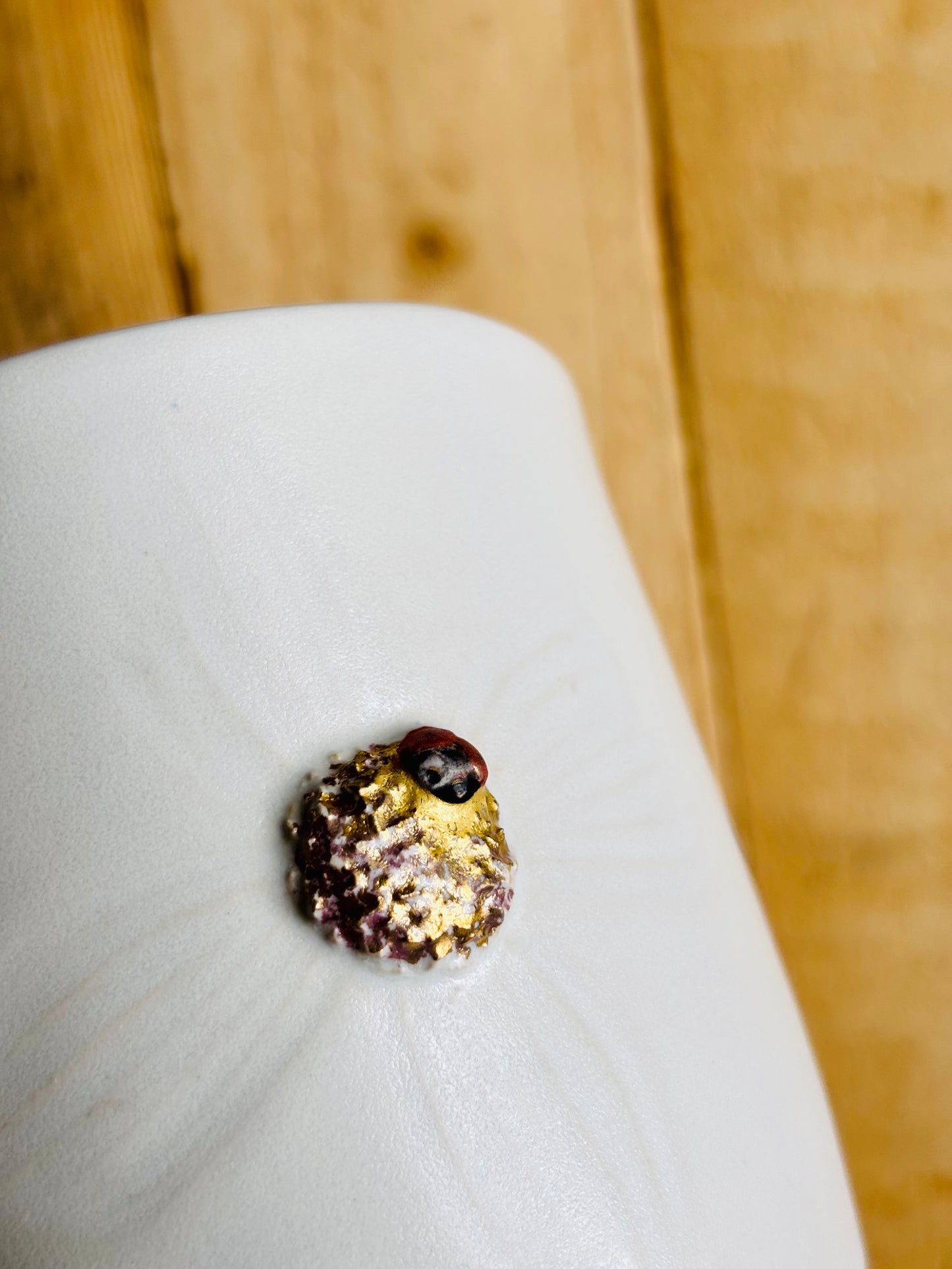 Précommande - Tasse printemps - blanc, or, noir et cuivre