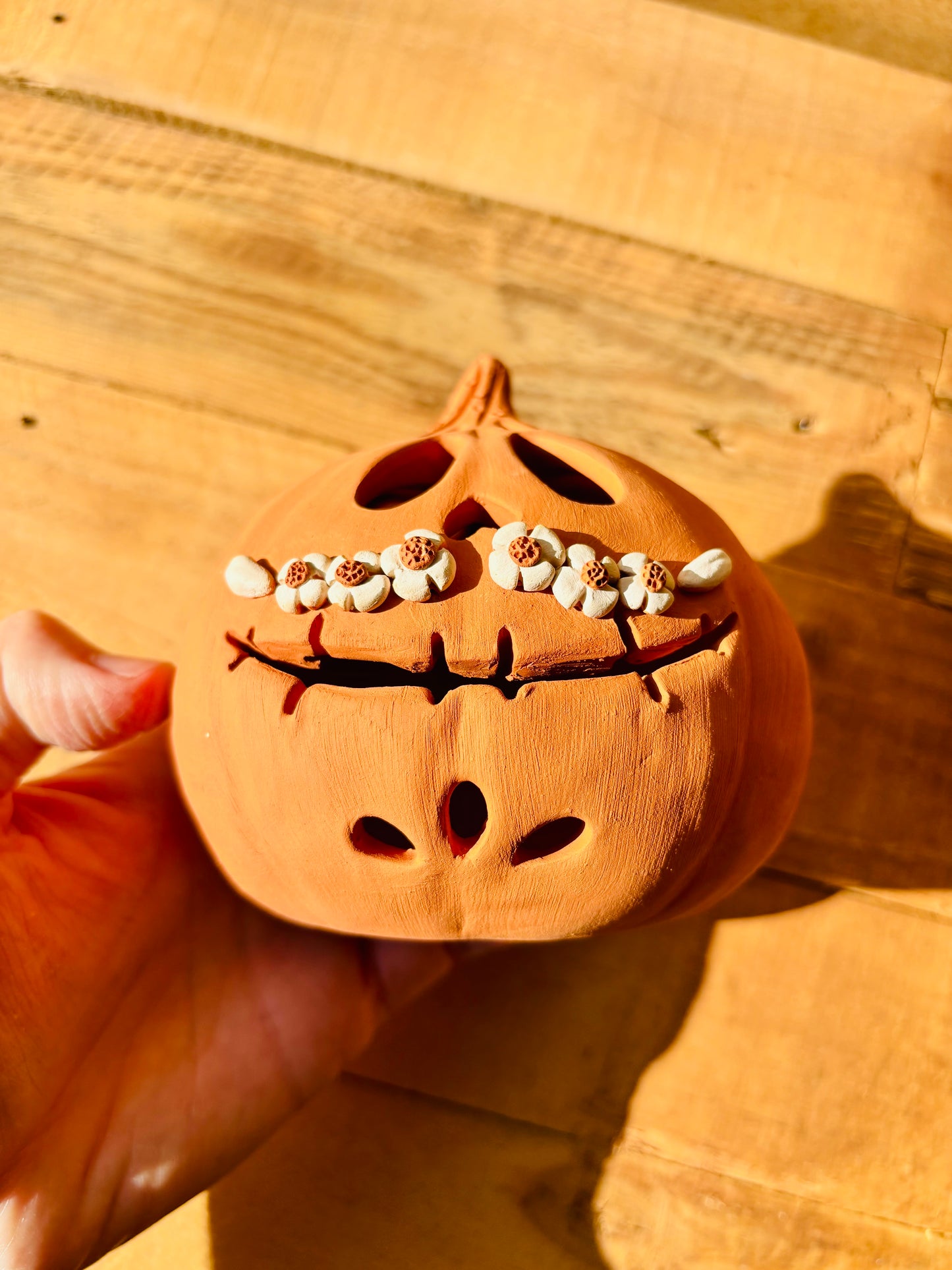 SUZIE - orange tealight holder