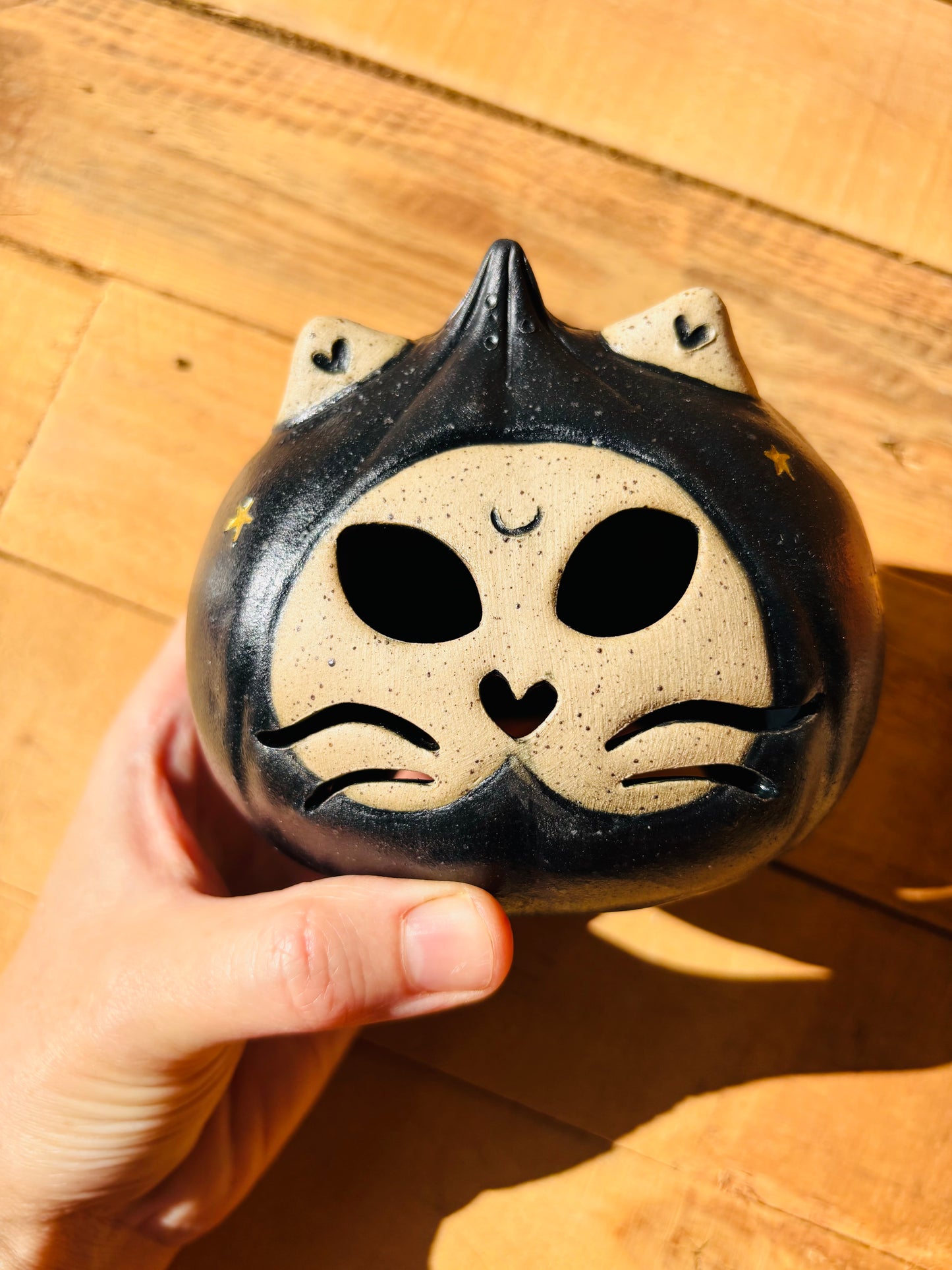 SALEM  - photophore noir et doré