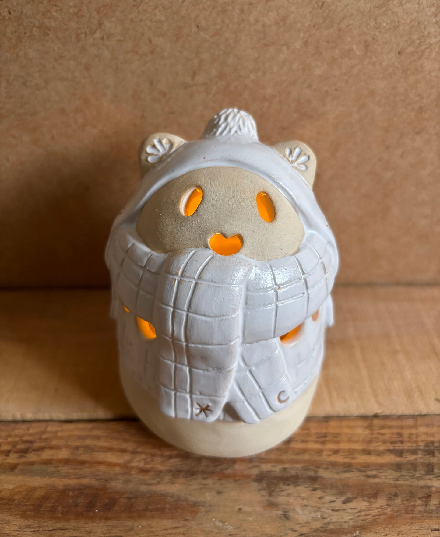 Précommande - Ours polaire - photophore blanc et or 23