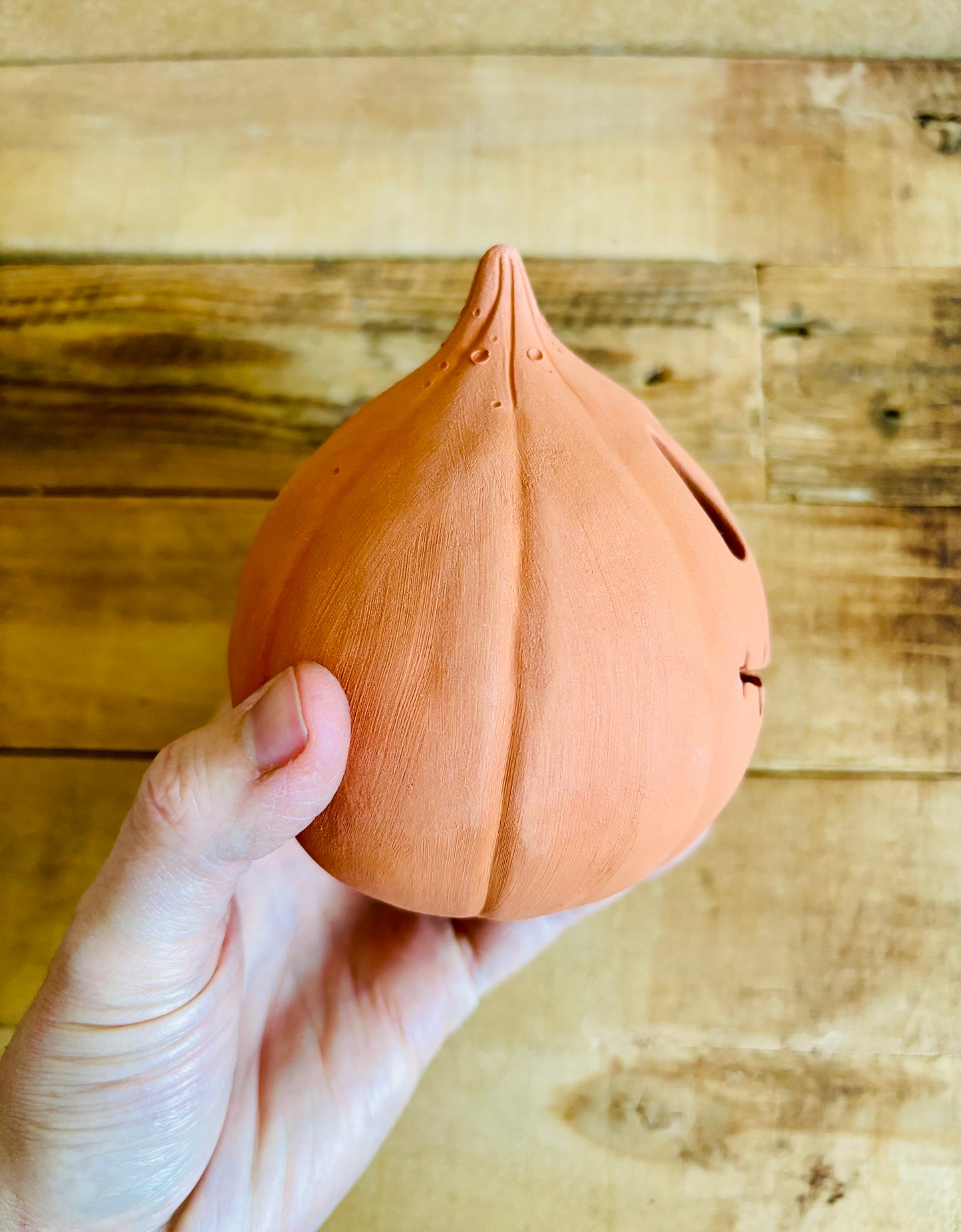 PATRICK - photophore orange imparfait 1