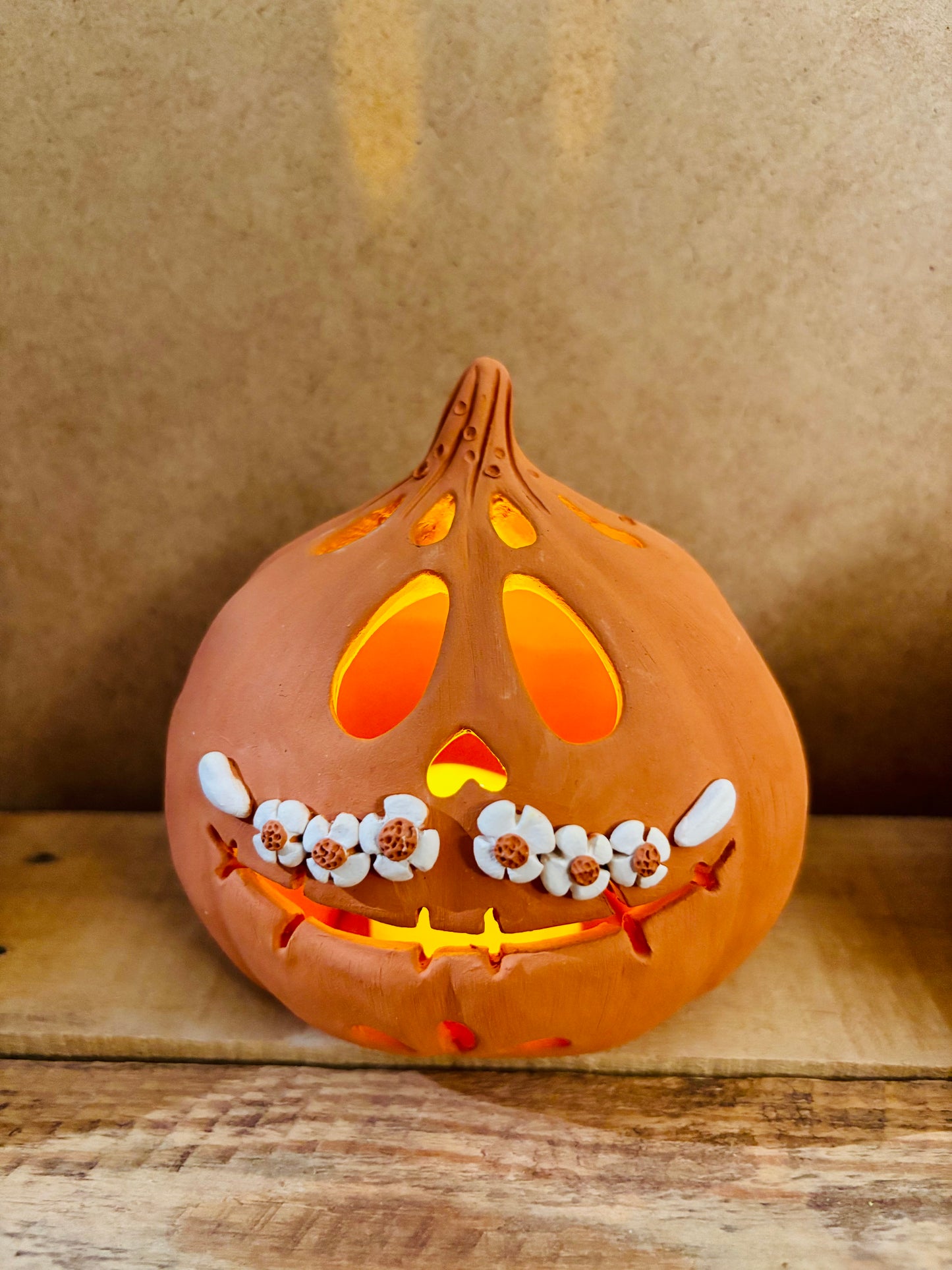 SUZIE - orange tealight holder