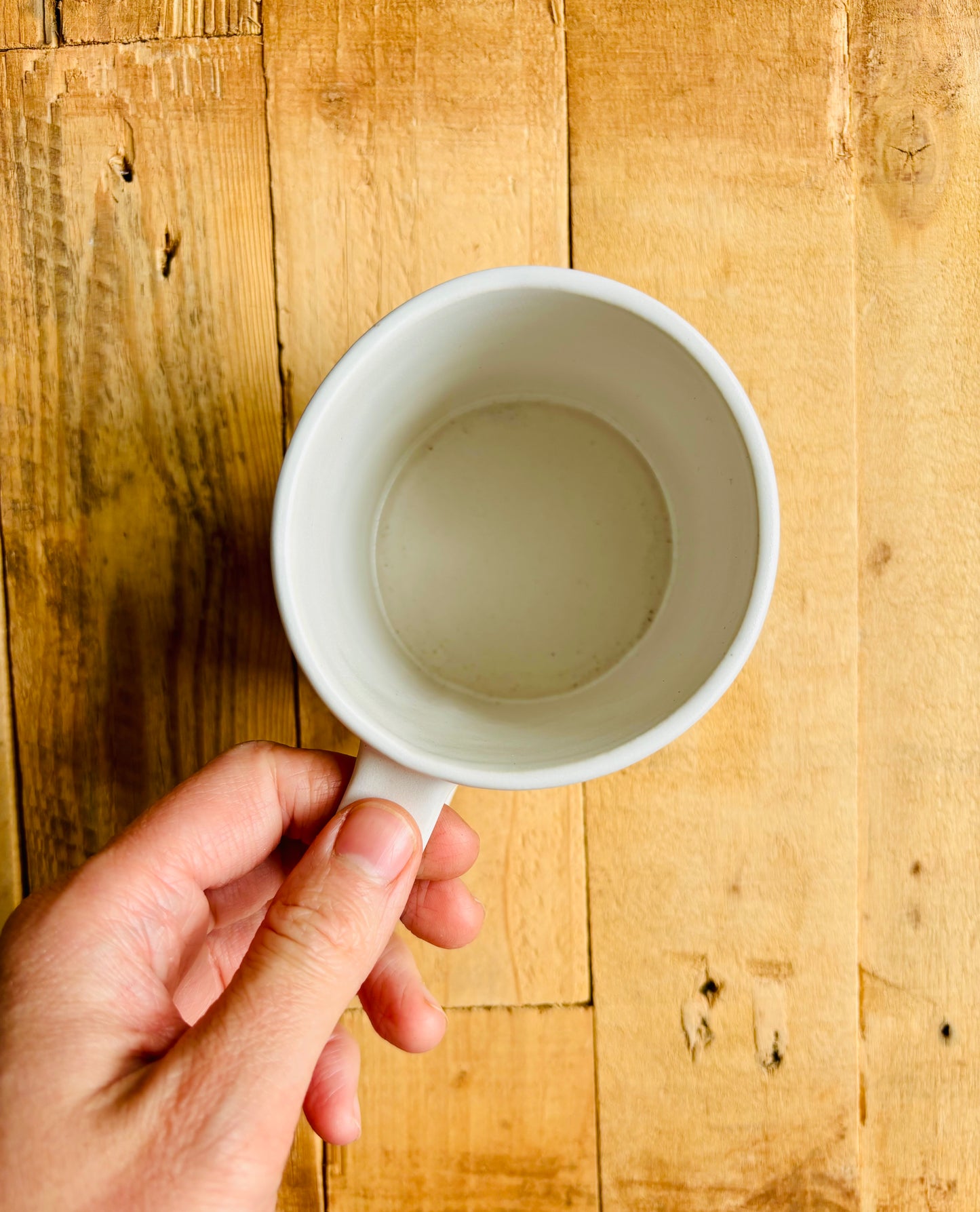 Tasse printemps - blanc et or