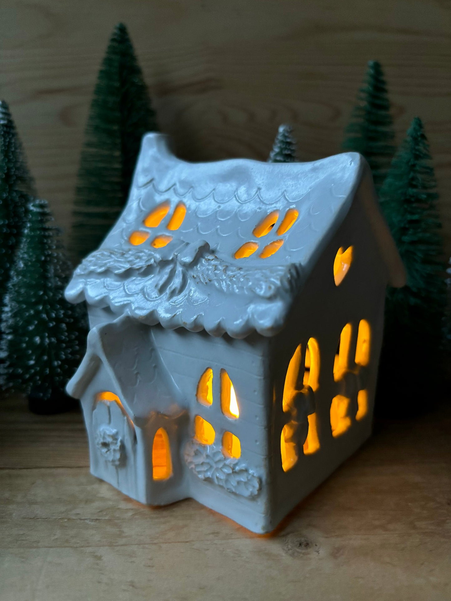 Maison 5 - photophore blanc
