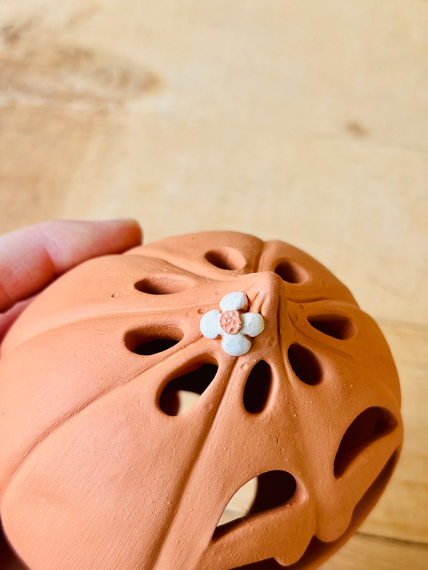 SUZIE - orange tealight holder