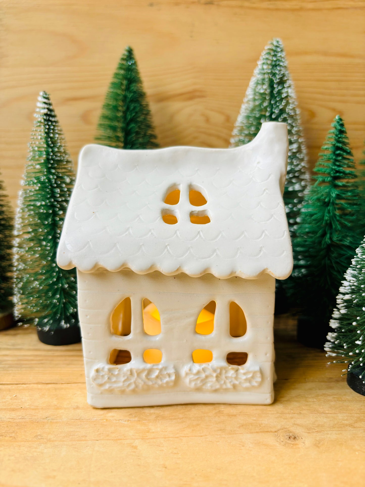 Maison 5 - photophore blanc