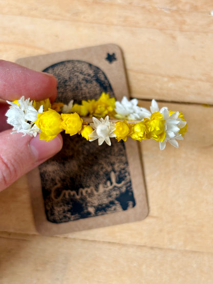 Grande couronne de fleurs séchées - 6