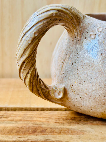 Tasse citrouille beige moucheté et or - 3 - imparfaite
