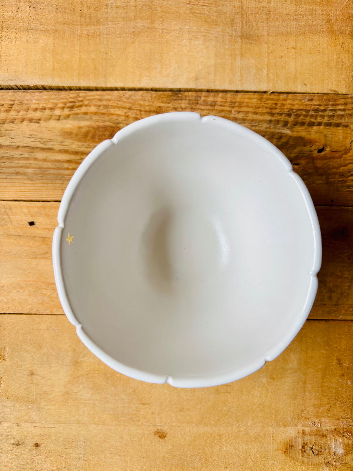 Bol citrouille blanc et or - 1