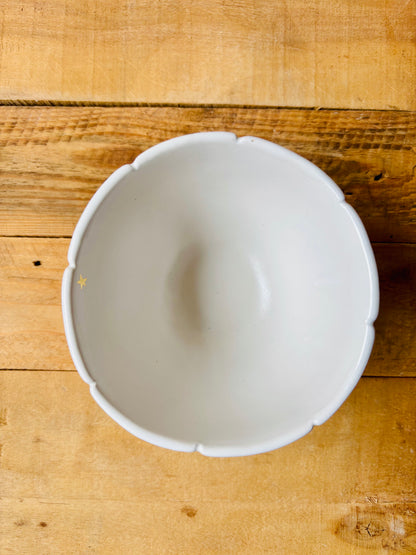 Bol citrouille blanc et or - 1