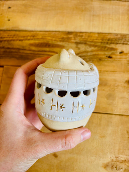 Ours polaire - photophore blanc et or 7