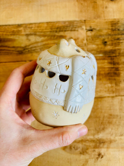 Ours polaire - photophore blanc et or 12