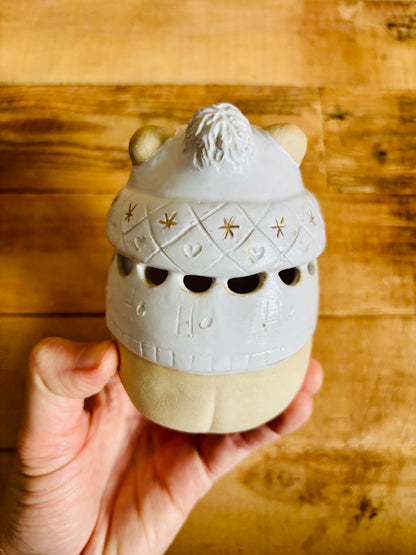 Ours polaire - photophore blanc et or 29