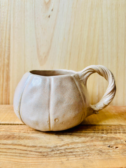 Tasse citrouille beige moucheté et or - 4