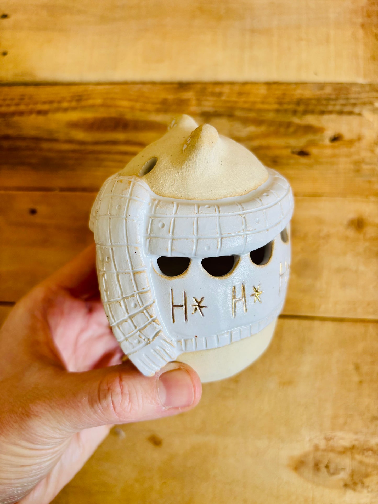 Ours polaire - photophore blanc et or 7