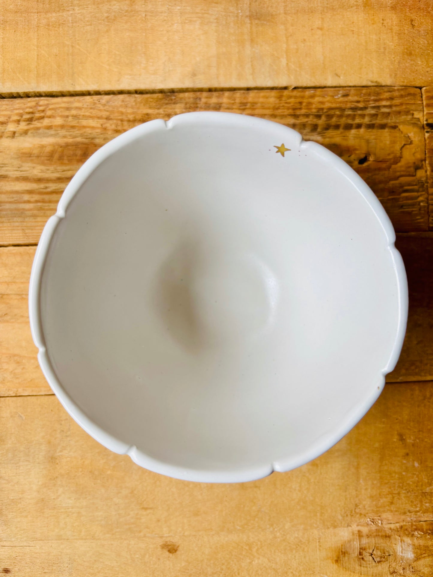 Bol citrouille blanc et or - 1