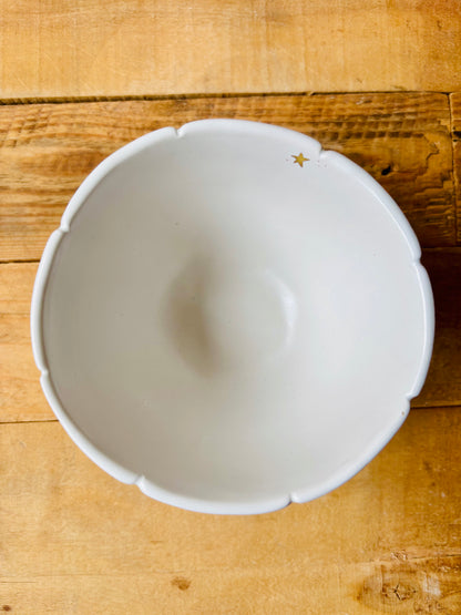 Bol citrouille blanc et or - 1