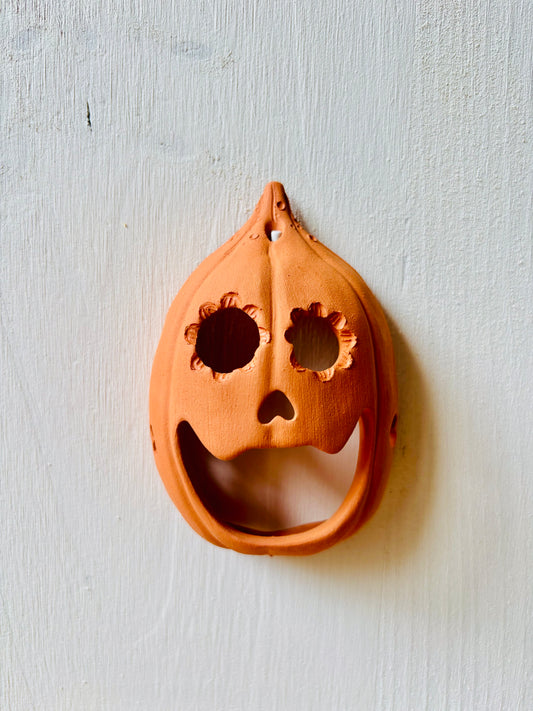 Citrouille murale orange 4