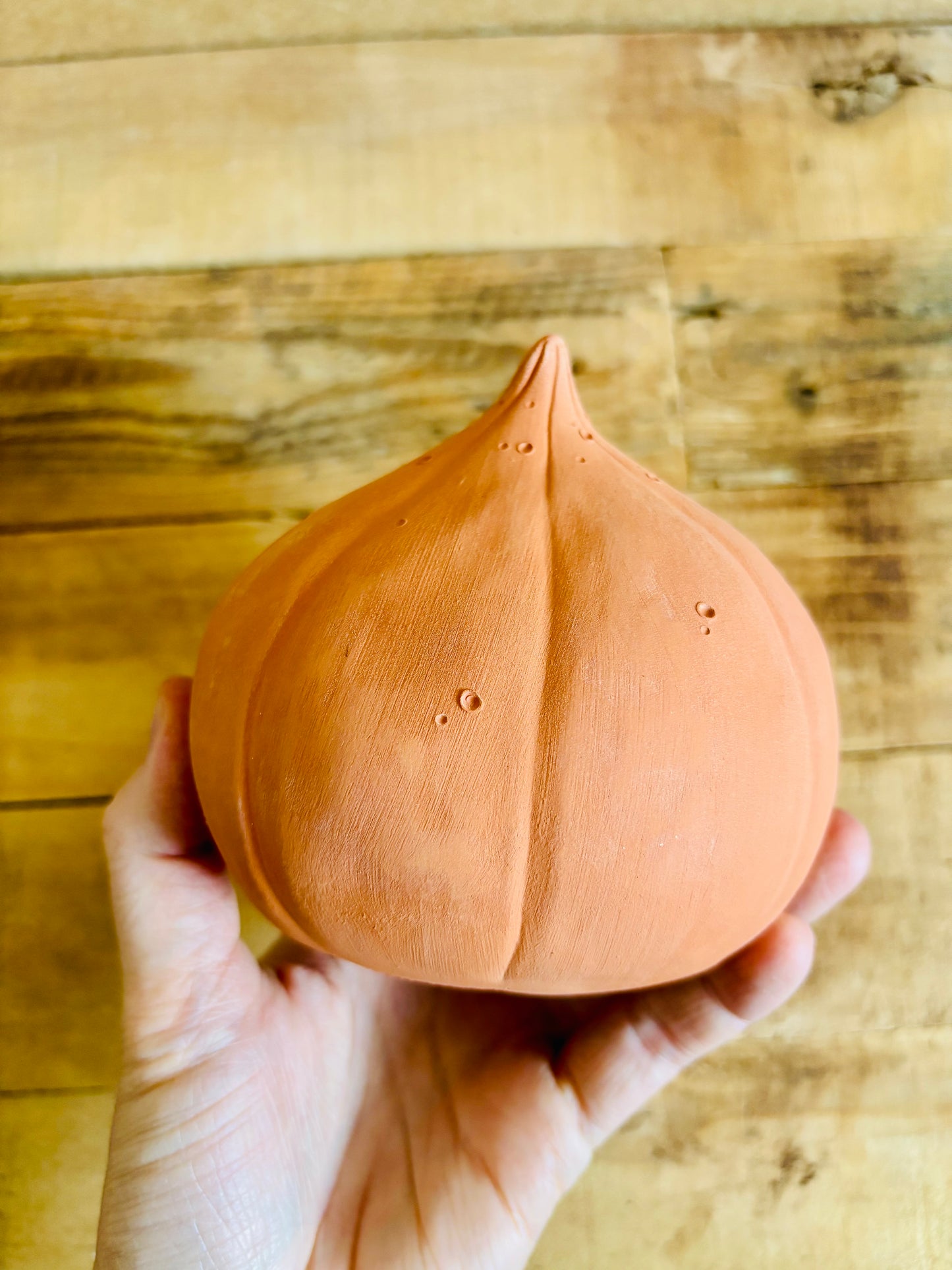 PATRICK - photophore orange imparfait 2