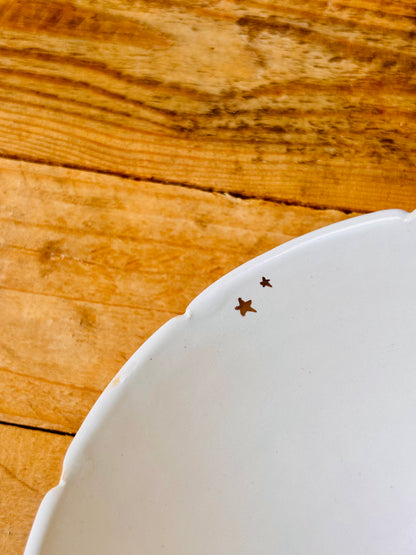 Bol citrouille blanc et or - 2 imparfait