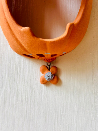 Citrouille murale orange 7
