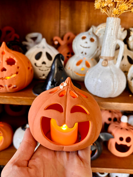 SUZIE - orange tealight holder