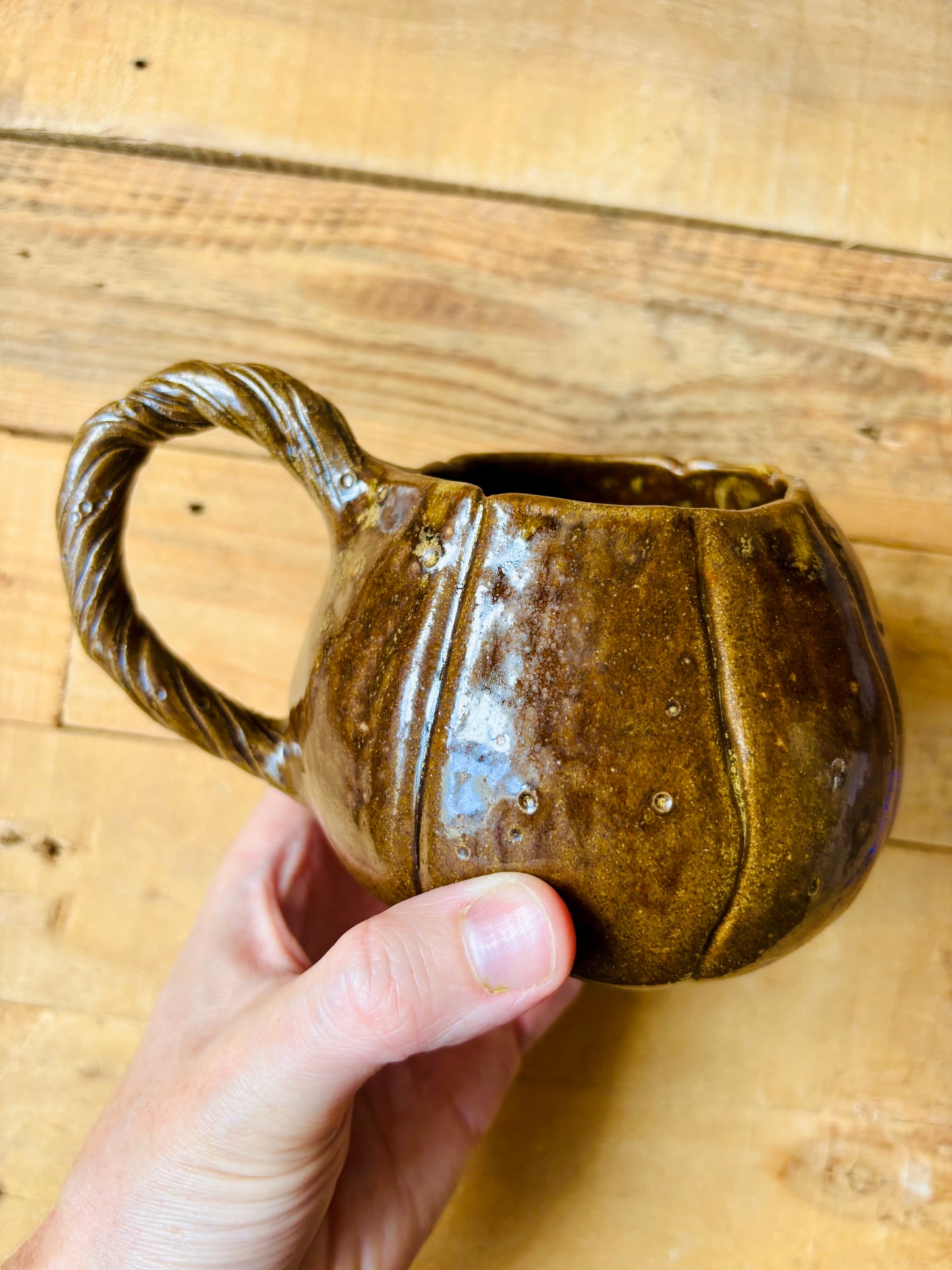 Tasse citrouille marron - 2