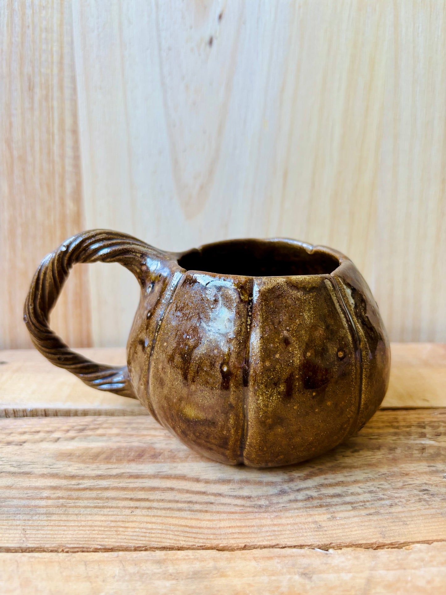 Tasse citrouille marron - 1