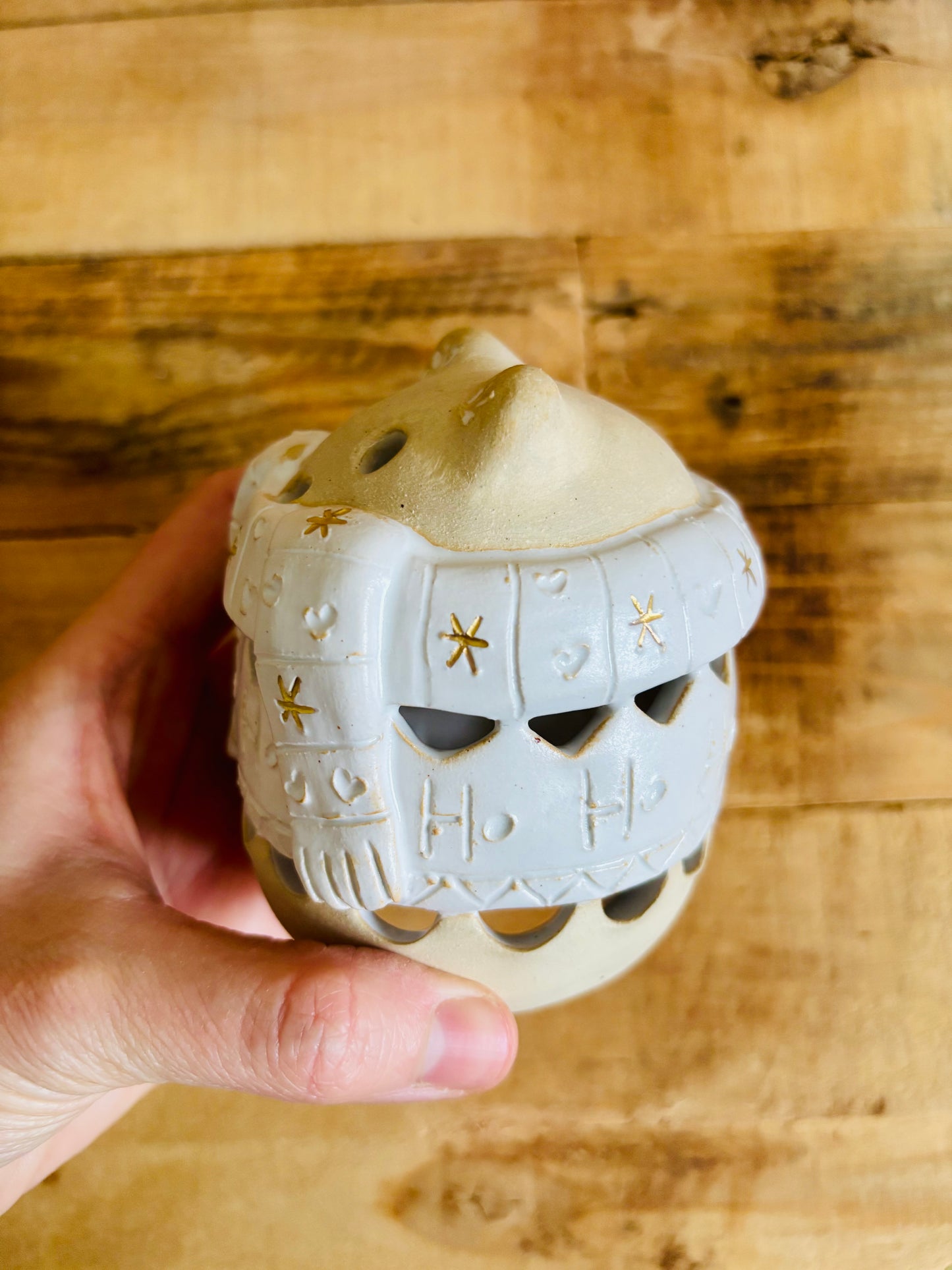 Ours polaire - photophore blanc et or 19