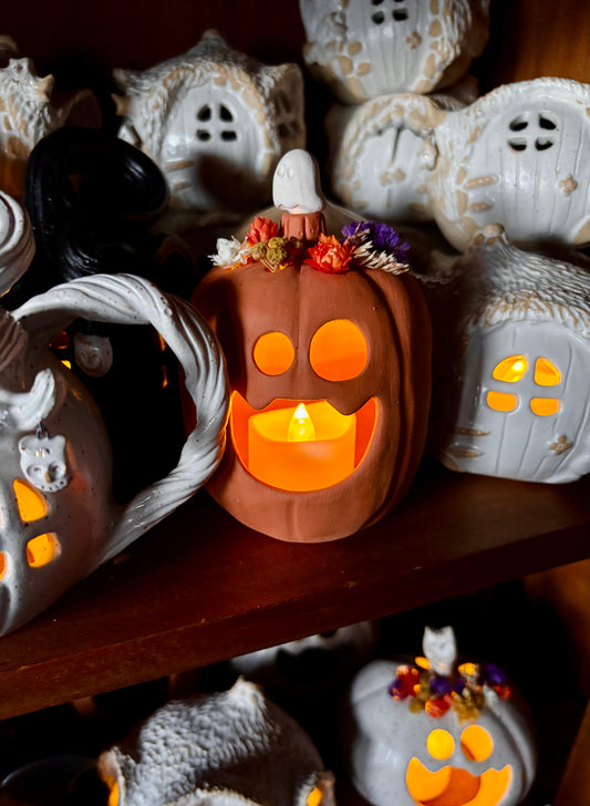 SUZIE - orange tealight holder
