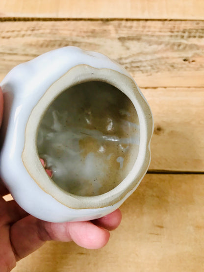 LUCY - white tealight holder - imperfect 3