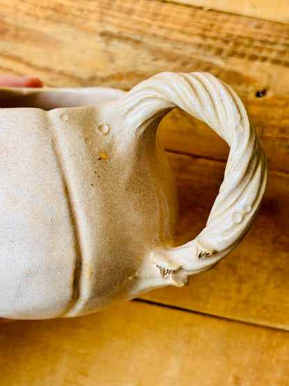 Tasse citrouille beige moucheté et or - 4