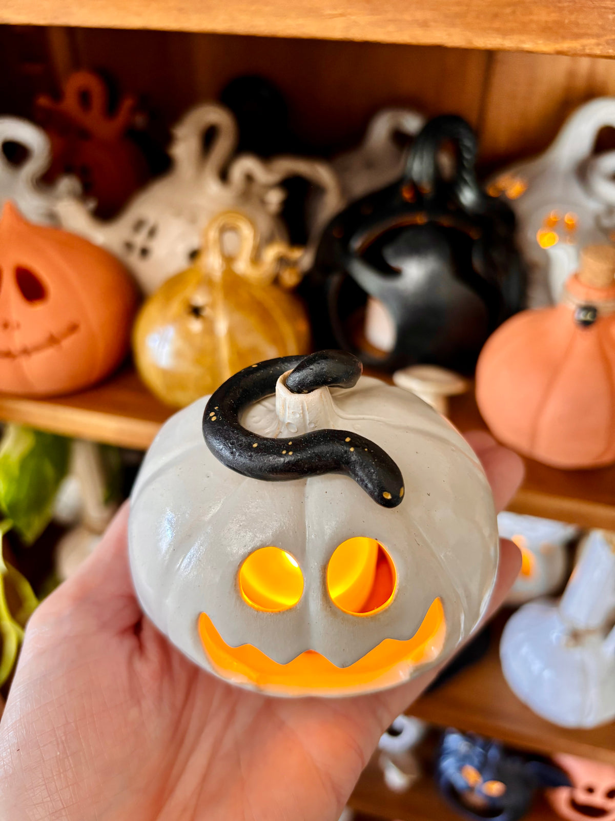 SUZIE - orange tealight holder