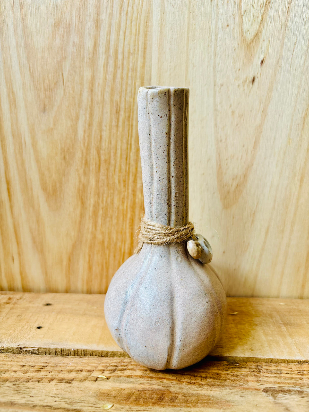 VASE - fiole beige moucheté - 2