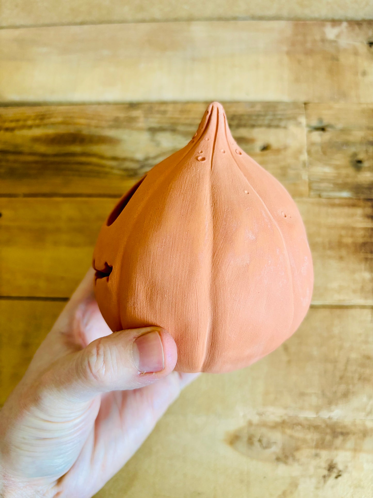 PATRICK - photophore orange imparfait 1