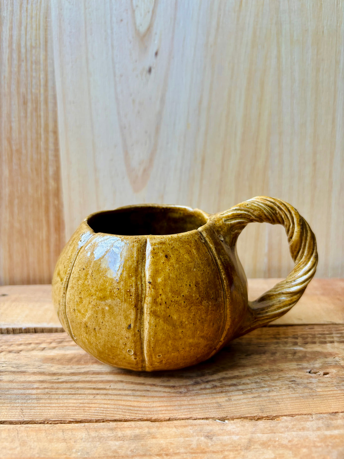 Tasse citrouille brun kaki - 2