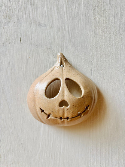 Citrouille murale beige moucheté - 1