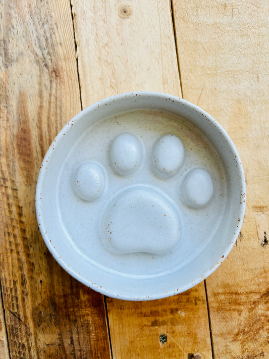 Anti-glutton bowl with paw pattern - in stock