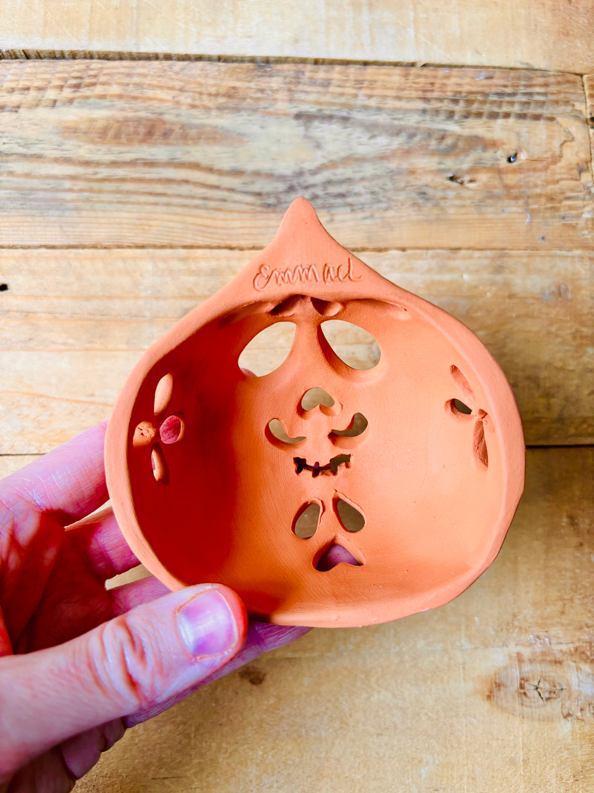Citrouille murale orange 11
