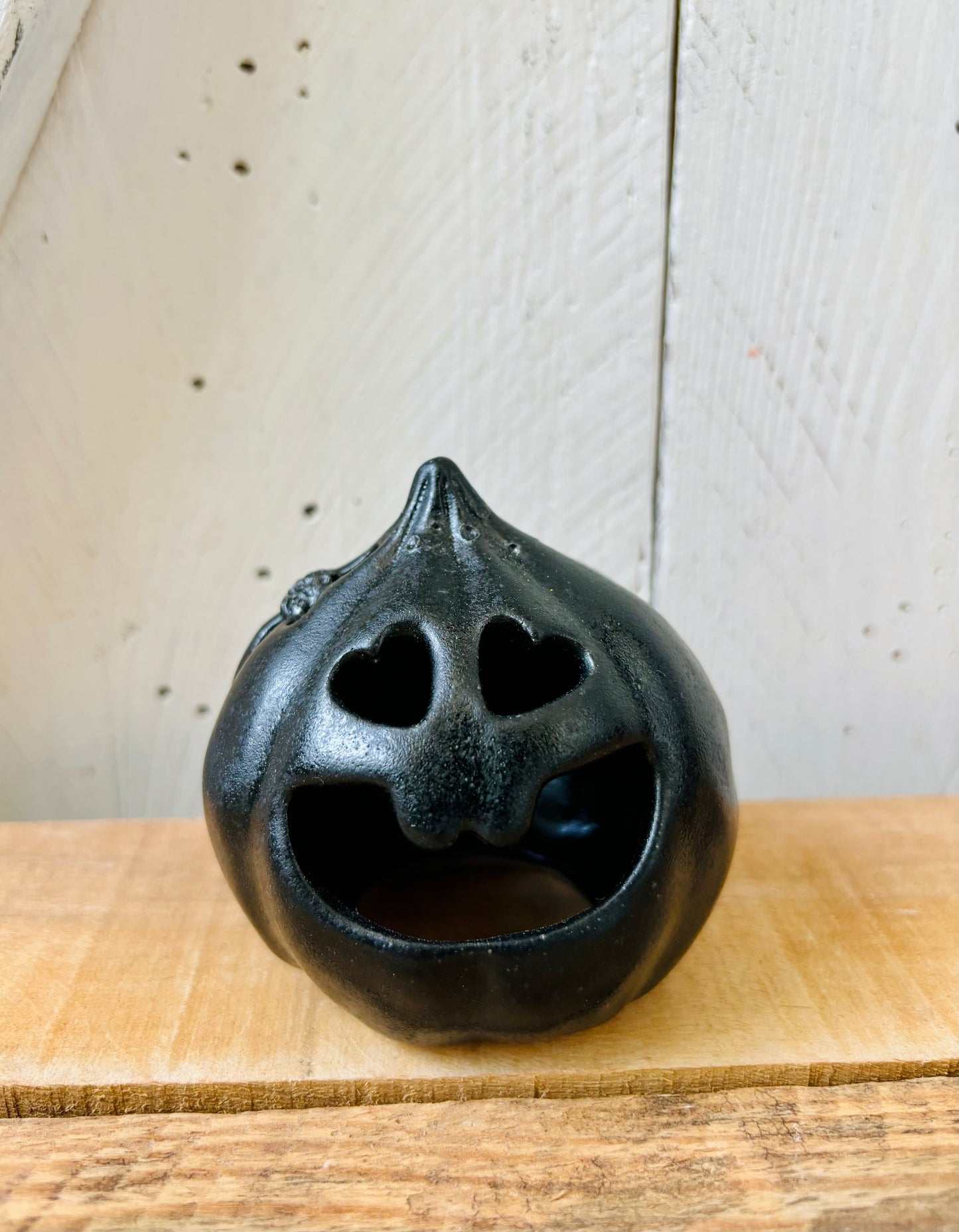 LUCY IN FLOWERS - black tealight holder