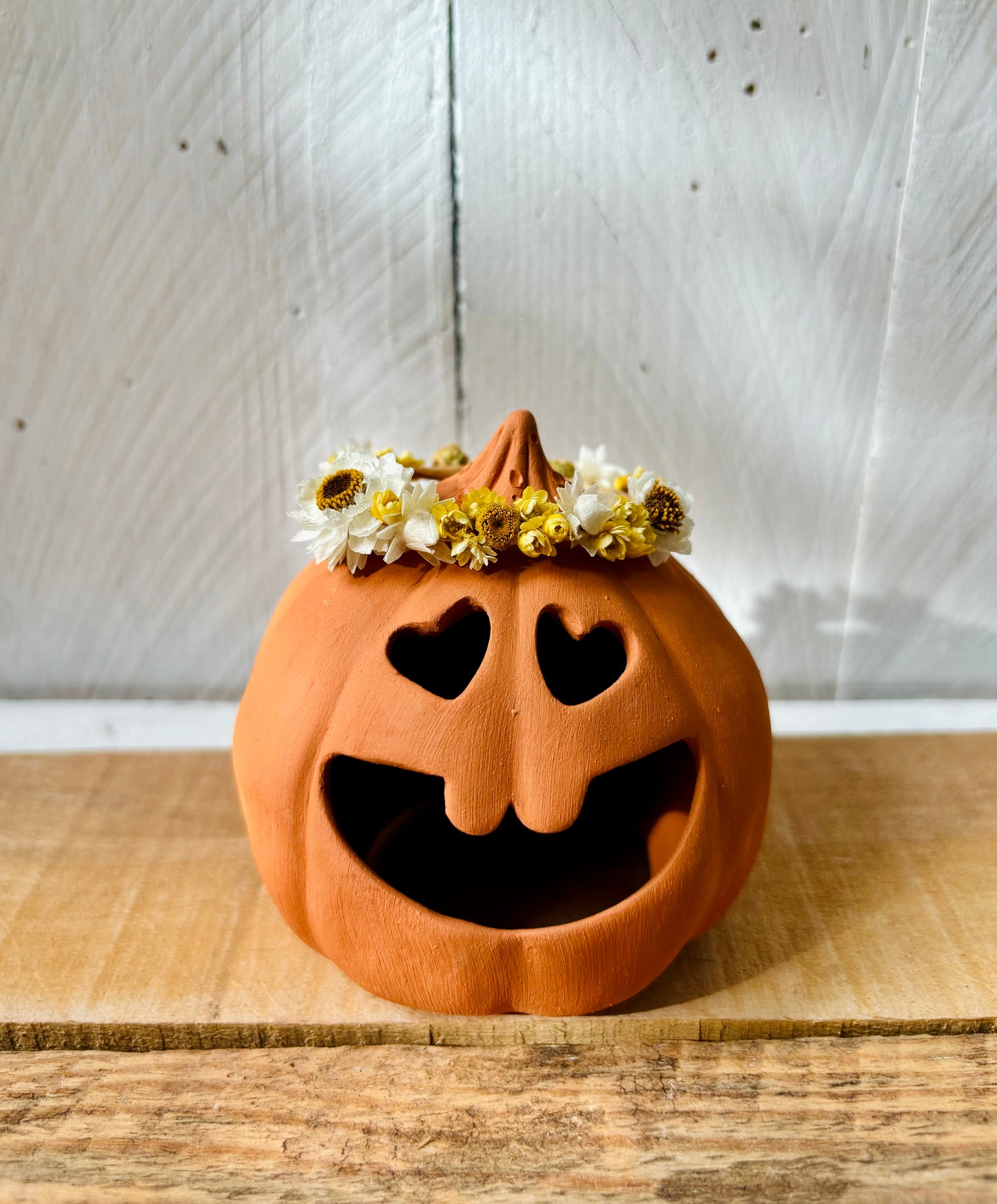 Petite couronne de fleurs séchées - 1