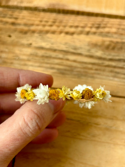 Petite couronne de fleurs séchées - 1