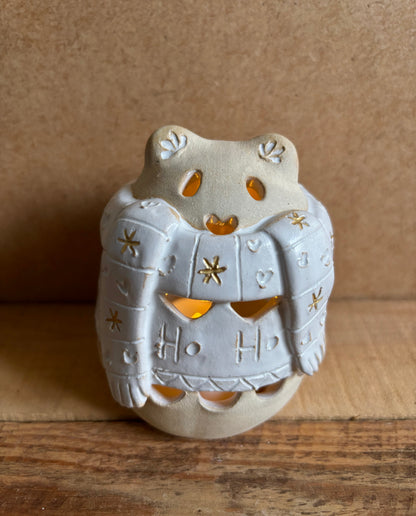 Ours polaire - photophore blanc et or 19