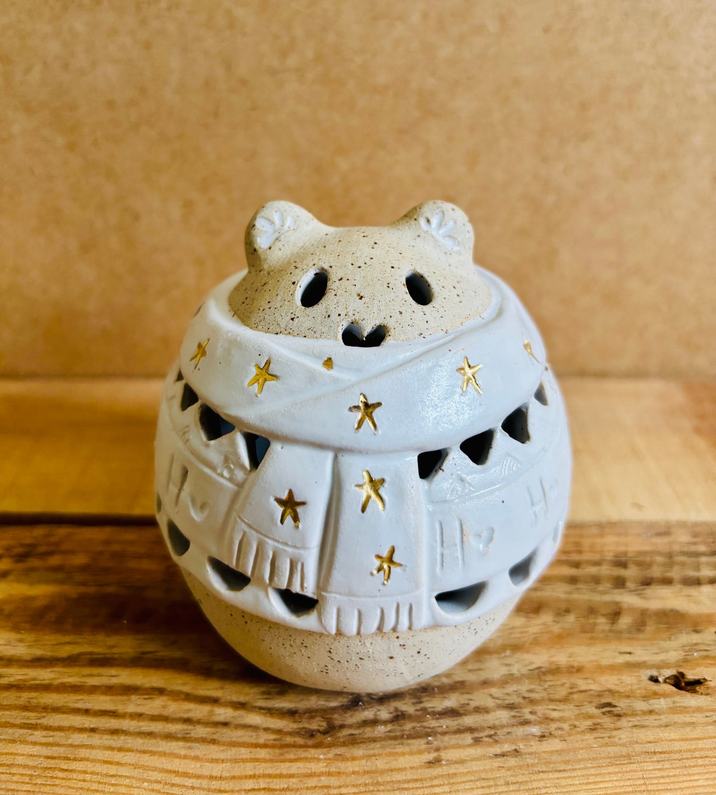 Précommande - Ours polaire - photophore blanc et or 20