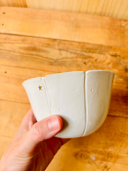 Bol citrouille blanc et or - 2 imparfait