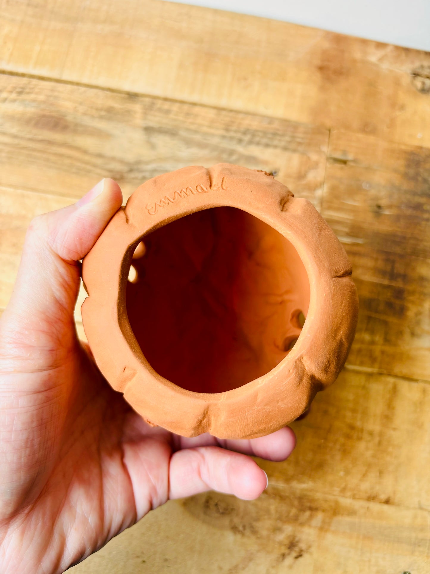 Pumpkin - orange tealight holder